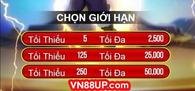 Lựa chọn giới hạn cjc đẻ vào Thor VN88