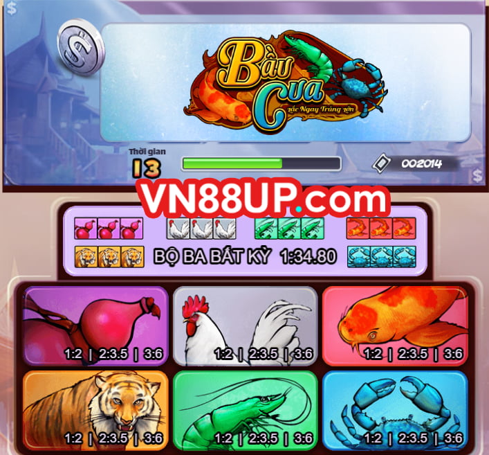 Game bầu cua VN88 hấp dẫn